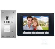 Wideodomofon "EURA" VDP-61A5/P BLACK "2EASY" - jednorodzinny, LCD 7", czarny, RFID, podtynkowy A51A167 - obrazek 1