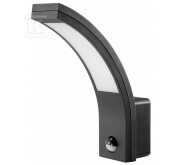 Lampa elewacyjna LED z czujnikiem ruchu „EL HOME” ML-20B7 Black – zewnętrzna, czujniki zmierzchowy i PIR, 15W, IP54, 140° B71A921