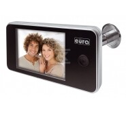 Wideo-wizjer do drzwi "EURA" VDP-01C1 ERIS srebrny 3,2" LCD C11A101 - obrazek 1