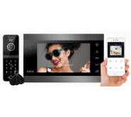 Wideodomofon "EURA" VDP-00C5 - czarny, monitor 7", WiFi, kamera 1080p, RFID, szyfrator C51A100 - obrazek 1