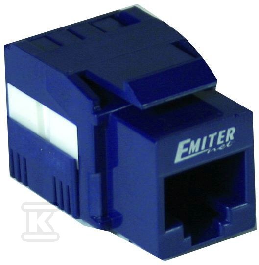 Gniazdo teleinformatyczne RJ45 UTP kat.6, keystone niebieski DCN/FA-1090-8-C6