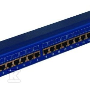 Panel 19″, 24xRJ45 STP kategorii 5e (1U) niebieski DCN/PPFA674BKS248C5E Panel 19″, 24xRJ45 STP kategorii 5e (1U) niebieski DCN/PPFA674BKS248C5E