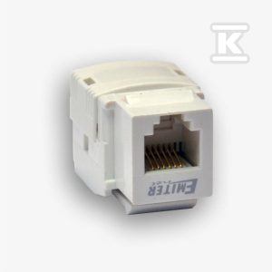 Gniazdo RJ12 kategorii 3 KEYSTONE białe 24x20x33 mm złącze IDC-LSA kolor biały DC/FA-356A-6 Gniazdo RJ12 kategorii 3 KEYSTONE białe 24x20x33 mm złącze IDC-LSA kolor biały DC/FA-356A-6