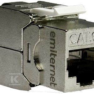 Gniazdo STP RJ 45 kat. 6A keystone biały EM/FA-SQKSST1-C6A Gniazdo STP RJ 45 kat. 6A keystone biały EM/FA-SQKSST1-C6A