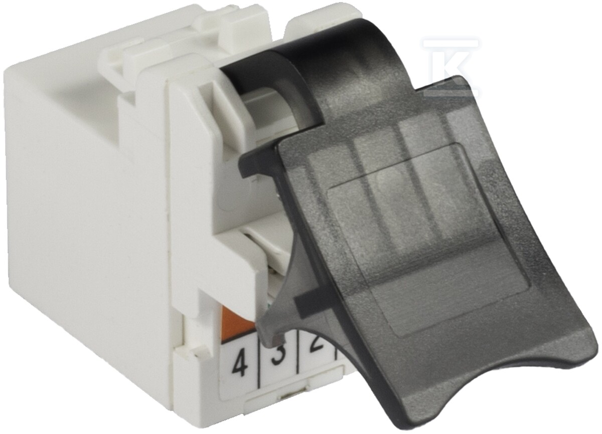 Gniazdo RJ11 kat.3 keystone biały DC/FA-356A-6T - obrazek 1