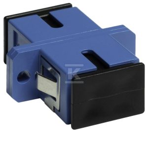 Adapter SC SM simplex niebieski (z flanszą) EM/ADSCUPCSMSX