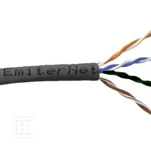 Kabel Emiter Net U/UTP kat. 5e 350 MHz B2ca LS0H, drut 4 x 2 x 24 AWG K/EMITERNET-UTP5ELS0HB2CA-STD. Kabel Emiter Net U/UTP kat. 5e 350 MHz B2ca LS0H, drut 4 x 2 x 24 AWG K/EMITERNET-UTP5ELS0HB2CA-STD.