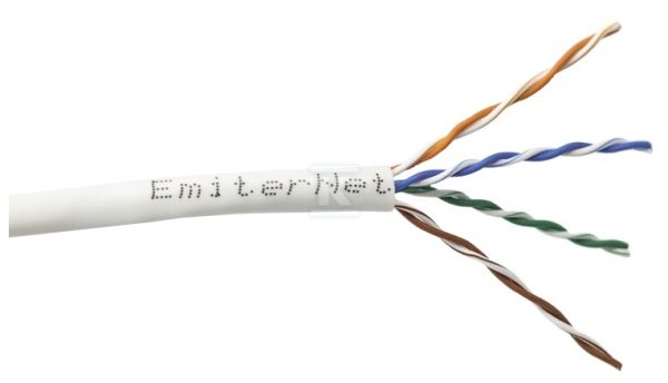 Kabel Emiter Net UTP (U/UTP) kat.5e 350 MHz,drut 4 x 2 x 24 AWG K/EMITERNET-UTP5EPVC.