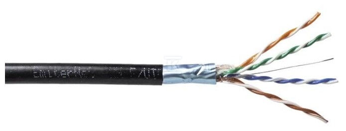 Kabel EmiterNet zewnętrzny żelowany PE FTP (F/UTP) kat.5e, drut 4x2x0,5 PE+GEL K/EMITERNET-FTP5EOUT-GEL. - obrazek 1