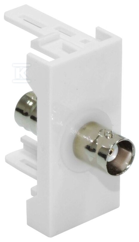 Gniazdo BNC (F/F) 22,5x45mm FU/FA-2420-BNC - obrazek 1