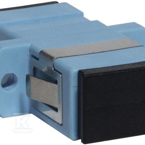 Adapter SC MM OM3 simplex turkusowy (z flanszą) EM/ADSCUPCMM3SX