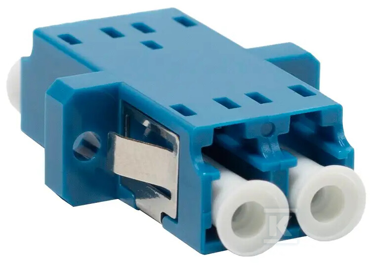 Adapter LC SM duplex niebieski (z flanszą) EM/ADLCPCSMDX - obrazek 1