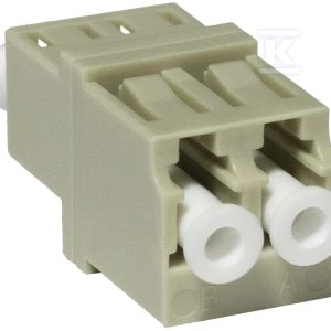 Adapter LC MM duplex beżowy (bez flanszy) EM/ADLCPCMMDXSW Adapter LC MM duplex beżowy (bez flanszy) EM/ADLCPCMMDXSW