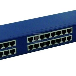Panel 19″, 48 x RJ45 STP kat. 6 (1U) z półką, niebieski DCN/3012IPRL48S-C6-1U Panel 19″, 48 x RJ45 STP kat. 6 (1U) z półką, niebieski DCN/3012IPRL48S-C6-1U