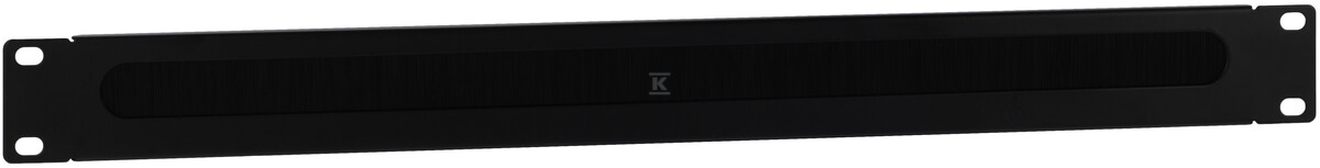 Panel szczotkowy 19" czarny RAL 9005 1U FU/P-019B-1U - obrazek 1