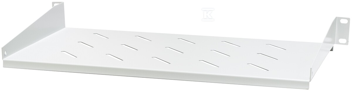 Półka stała 19", 1U, o gł. 250 mm., mocowana z przodu RAL 7044 szary EM/JE06-250 - obrazek 1