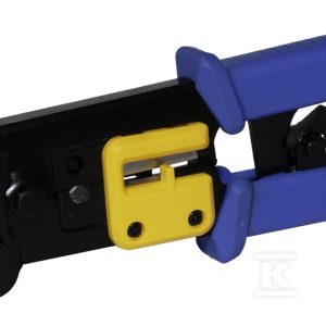 Zaciskarka Eco uniwersalna 8P/6P (RJ45/RJ12/RJ11) do wtyków przelotowych EM/PT-TOOL-LB Zaciskarka Eco uniwersalna 8P/6P (RJ45/RJ12/RJ11) do wtyków przelotowych EM/PT-TOOL-LB