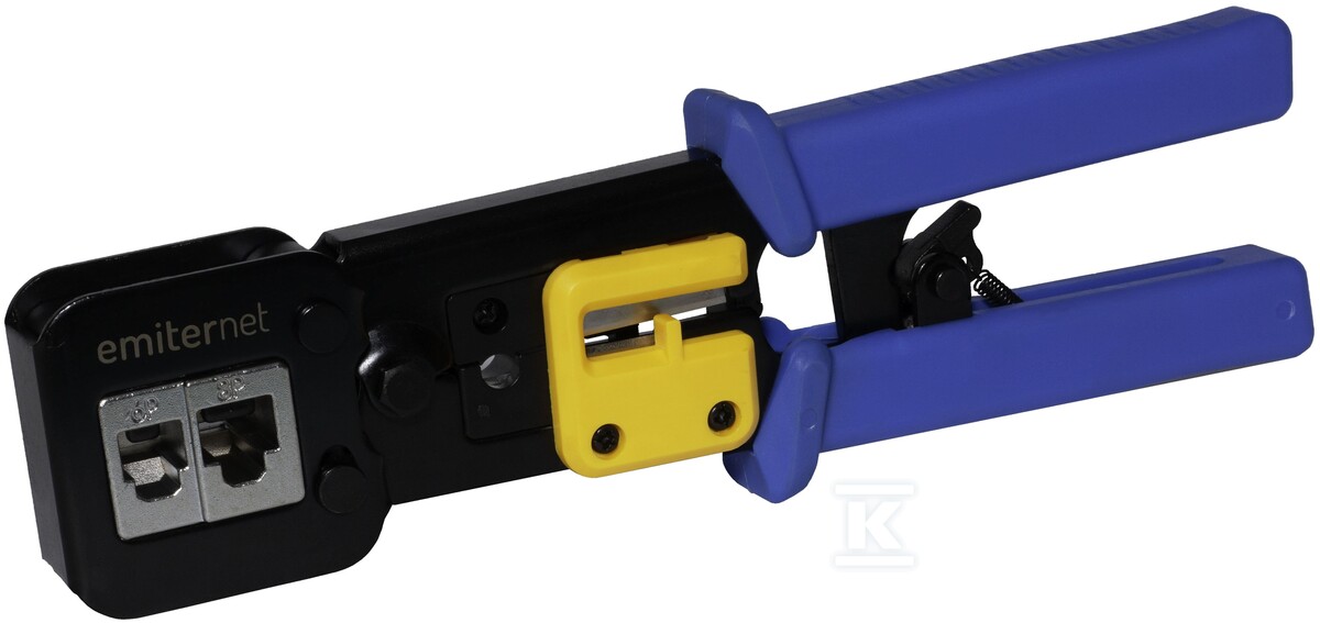Zaciskarka Eco uniwersalna 8P/6P (RJ45/RJ12/RJ11) do wtyków przelotowych EM/PT-TOOL-LB - obrazek 1
