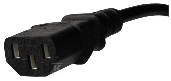 Kabel zasilający komputerowy Euro/IEC C13/1,8m do paneli wentylacyjnych EM/KABC13 - obrazek 1