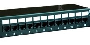 Panel 10″ 12 x RJ45 UTP kat. 5e (1U) FU/PPFA8075K128C5E Panel 10″ 12 x RJ45 UTP kat. 5e (1U) FU/PPFA8075K128C5E