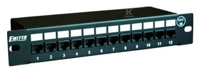 Panel 10" 12 x RJ45 UTP kat. 5e (1U) FU/PPFA8075K128C5E - obrazek 1