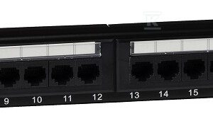 Panel 19″ 24 x RJ45 UTP kat. 5e (1U) z półką EMS/PPFA652K248C5E Panel 19″ 24 x RJ45 UTP kat. 5e (1U) z półką EMS/PPFA652K248C5E