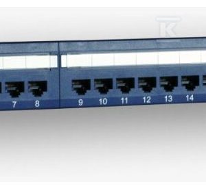 Panel 19″, 24 x RJ45 UTP kat. 5e (1U) z półką, niebieski (PoE) DCN/PPFB-652K-248-C5E Panel 19″, 24 x RJ45 UTP kat. 5e (1U) z półką, niebieski (PoE) DCN/PPFB-652K-248-C5E