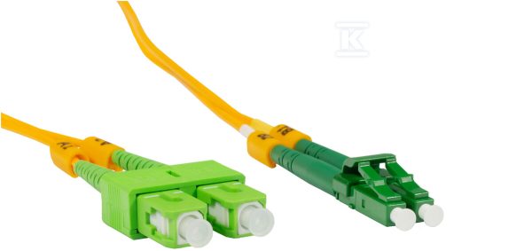 Patchcord duplex SM G.652D SC/APC-LC/APC 9/125 1m EM/21B-SC/APC-LC/APC-1M