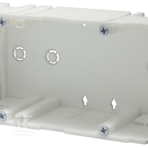 Puszka podwójna do kanałów KP 90×60, 110×60, 130×60, 150×60 do montażu osprzętu /montaż na szynie kanału KD2/50/SIMP2 Puszka podwójna do kanałów KP 90×60, 110×60, 130×60, 150×60 do montażu osprzętu /montaż na szynie kanału KD2/50/SIMP2