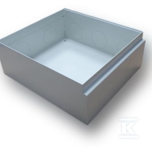 Obudowa płytka do betonu do puszki podłogowej EM/FLB-SCF245P i EM/FLB-SCF245PS 220x252x82mm przetłoczenia do wybicia otworów do wprowadzenia przewodów, metal lakierowany proszkowo, masa 1,1 kg EM/FLB-SCF245-PJB-FB Obudowa płytka do betonu do puszki podłogowej EM/FLB-SCF245P i EM/FLB-SCF245PS 220x252x82mm przetłoczenia do wybicia otworów do wprowadzenia przewodów, metal lakierowany proszkowo, masa 1,1 kg EM/FLB-SCF245-PJB-FB