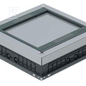 Puszka podłogowa 18-modułowa do montażu osprzętu 22,5×45 (45×45), w komplecie puszka z ramką oraz obudowa do podłóg technicznych EM/FLB-SCF360-DPK1-SET Puszka podłogowa 18-modułowa do montażu osprzętu 22,5×45 (45×45), w komplecie puszka z ramką oraz obudowa do podłóg technicznych EM/FLB-SCF360-DPK1-SET