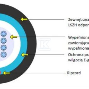 Kabel optyczny uniwersalny EmiterNet J/A-DQ(BN)H 24E 9/125 G.657A1 BE02 LSZH KOEBE02024BEA1 Kabel optyczny uniwersalny EmiterNet J/A-DQ(BN)H 24E 9/125 G.657A1 BE02 LSZH KOEBE02024BEA1