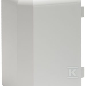 Narożnik zewnętrzny kanału przypodłogowego PCW 80X25NZ/BI Narożnik zewnętrzny kanału przypodłogowego PCW 80X25NZ/BI