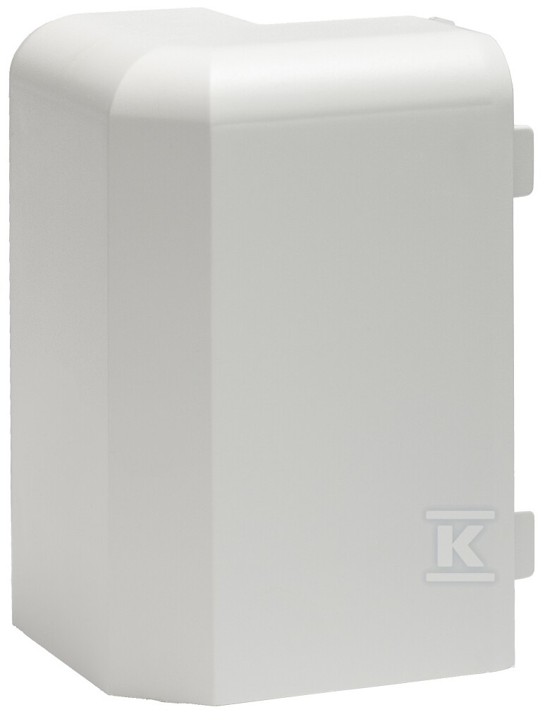 Narożnik zewnętrzny kanału przypodłogowego PCW 80X25NZ/BI - obrazek 1