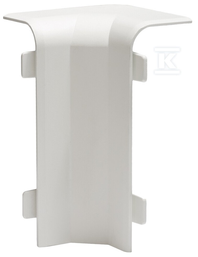 Narożnik wewnętrzny kanału przypodłogowego PCW 80X25NW/BI - obrazek 1