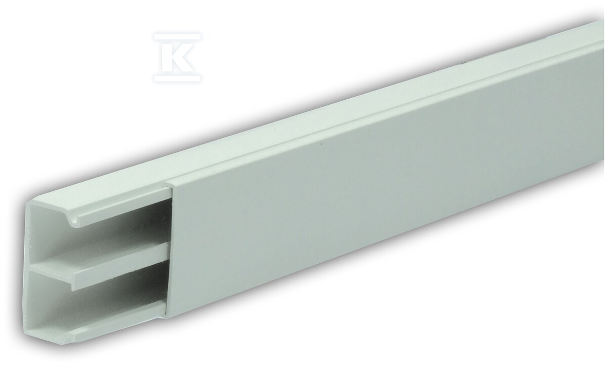 Kanał elektroinstalacyjny PCW LS 35x18 P/ biały / z przegrodą stałą symetryczną [dł.2m] LS35X18/P/BI - obrazek 1