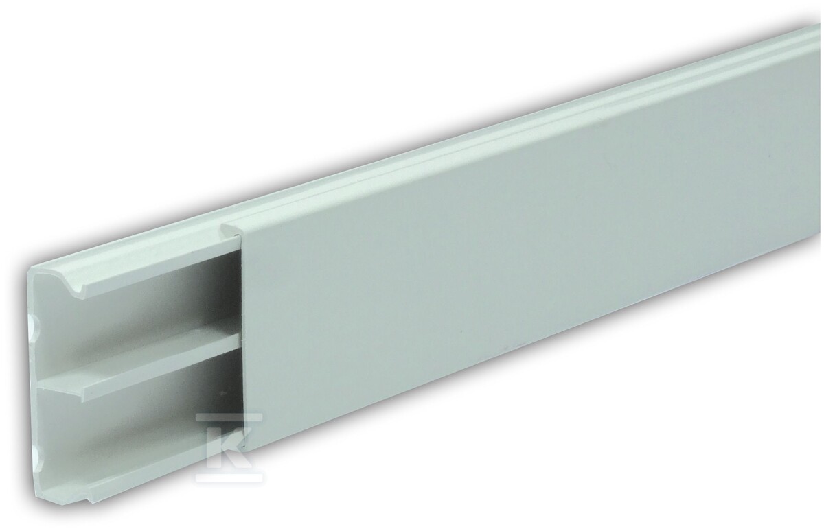 Kanał elektroinstalacyjny PCW LS 50x18 P/ biały / z przegrodą stałą [dł.2m] LS50X18/P/BI - obrazek 1