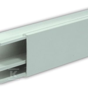 Kanał elektroinstalacyjny PCW LS 50×30 P/ biały / z przegrodą stałą asymetryczną [dł.2m] LS50X30/P/BI