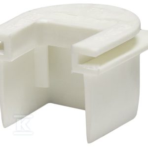 Łącznik z puszką natynkową i osprzętową E 20×18 K/PU/ biały E20X18K/PU