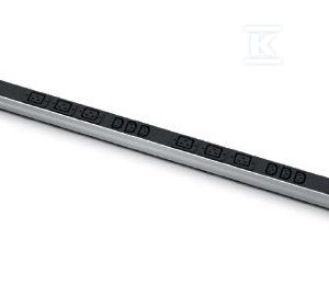 Listwa zasilająca EmiterNet pionowa 3-fazowa (3x16A), 18[3x(3+3)] gn. IEC320 C13 + IEC320 C19, kabel 3mb wtyk IEC309A/3x16A (skręcany) EM/LZP3F.09C13.09C19