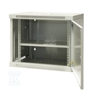 Szafa wisząca niedzielona 19” 9U, drzwi całe z blachy, ściągane osłony boczne z zamkiem, 600×450×500mm, RAL: Szafa 7044, drzwi 7010, w komplecie półka stała 280mm i komplet 15 śrub montażowych EM/AP6409-B Szafa wisząca niedzielona 19” 9U, drzwi całe z blachy, ściągane osłony boczne z zamkiem, 600×450×500mm, RAL: Szafa 7044, drzwi 7010, w komplecie półka stała 280mm i komplet 15 śrub montażowych EM/AP6409-B