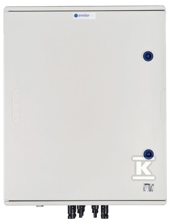 Rozdzielnica DCAC hermetyczna IP66 EMITER z ogranicznikiem przepięć DC Noark 1000V typu 2, 4 x MPPT / ogr. AC Noark typ 2, 100A 3-F EM-1008N_DCAC - obrazek 1