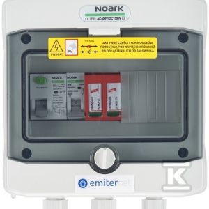 Rozdzielnica AC hermetyczna IP65 EMITER z ogranicznikiem przepięć AC Dehn typ 2, 16A 1-F EM-264_AC Rozdzielnica AC hermetyczna IP65 EMITER z ogranicznikiem przepięć AC Dehn typ 2, 16A 1-F EM-264_AC