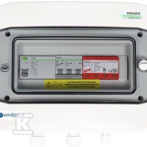 Rozdzielnica hermetyczna EMITER z ogranicznikiem przepięć AC typ 1+2, B20A 3F, różnic 40A/300mA EM-307_AC Rozdzielnica hermetyczna EMITER z ogranicznikiem przepięć AC typ 1+2, B20A 3F, różnic 40A/300mA EM-307_AC