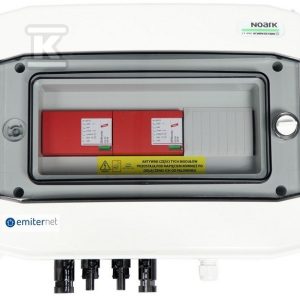Rozdzielnica hermetyczna EMITER z ogranicznikiem przepięć DC Dehn 1000V typu 1+2, 2x łańcuch PV, 2x MPPT EM-6_DC Rozdzielnica hermetyczna EMITER z ogranicznikiem przepięć DC Dehn 1000V typu 1+2, 2x łańcuch PV, 2x MPPT EM-6_DC