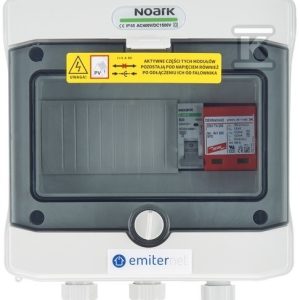 Rozdzielnica AC hermetyczna IP65 EMITER z ogranicznikiem przepięć AC Dehn typ 1+2, 20A 1-F EM-95_AC Rozdzielnica AC hermetyczna IP65 EMITER z ogranicznikiem przepięć AC Dehn typ 1+2, 20A 1-F EM-95_AC