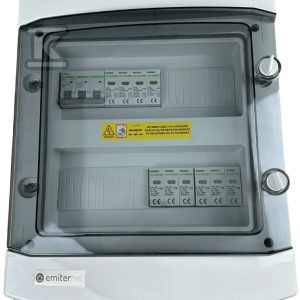 Rozdzielnica DCAC hermetyczna IP65 EMITER z ogranicznikiem przepięć DC Noark 1000V typu 2, 2 x MPPT / ogr. AC Noark typ 2, 50A 3-F EM-1290N_DCAC Rozdzielnica DCAC hermetyczna IP65 EMITER z ogranicznikiem przepięć DC Noark 1000V typu 2, 2 x MPPT / ogr. AC Noark typ 2, 50A 3-F EM-1290N_DCAC