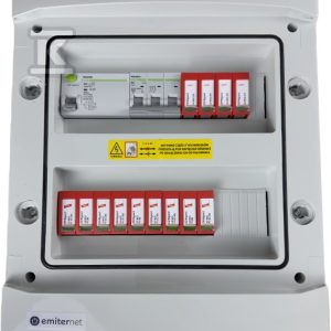Rozdzielnica DCAC hermetyczna IP65 EMITER z ogranicznikiem przepięć DC Dehn 1000V typu 2, 2 x MPPT / ogr. AC Dehn typ 2, 50A 3-F EM-1290_DCAC Rozdzielnica DCAC hermetyczna IP65 EMITER z ogranicznikiem przepięć DC Dehn 1000V typu 2, 2 x MPPT / ogr. AC Dehn typ 2, 50A 3-F EM-1290_DCAC