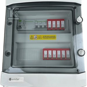 Rozdzielnica DCAC hermetyczna IP65 EMITER z ogranicznikiem przepięć DC Dehn 1000V typu 2, 2 x MPPT / ogr. AC Dehn typ 2, 25A 3-F EM-1346_DCAC Rozdzielnica DCAC hermetyczna IP65 EMITER z ogranicznikiem przepięć DC Dehn 1000V typu 2, 2 x MPPT / ogr. AC Dehn typ 2, 25A 3-F EM-1346_DCAC