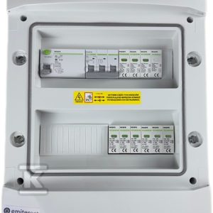 Rozdzielnica DCAC hermetyczna IP65 EMITER z ogranicznikiem przepięć DC Noark 1000V typu 2, 2 x MPPT / ogr. AC Noark typ 2, 25A 3-F EM-1346N_DCAC Rozdzielnica DCAC hermetyczna IP65 EMITER z ogranicznikiem przepięć DC Noark 1000V typu 2, 2 x MPPT / ogr. AC Noark typ 2, 25A 3-F EM-1346N_DCAC
